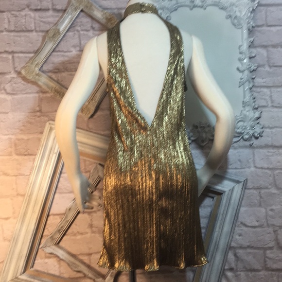 NWT show me your mumu Choker Friday Gold Dress - Picture 7 of 8